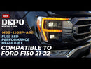 DEPO M30-1103P-AS2 FORD F-150 Full LED Headlamp Performance Set-4
