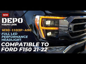 DEPO M30-1103P-AS2 FORD F-150 Full LED Headlamp Performance Set - 0